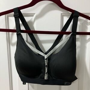 Victoria's Spory Black and Silver Strappy Bra